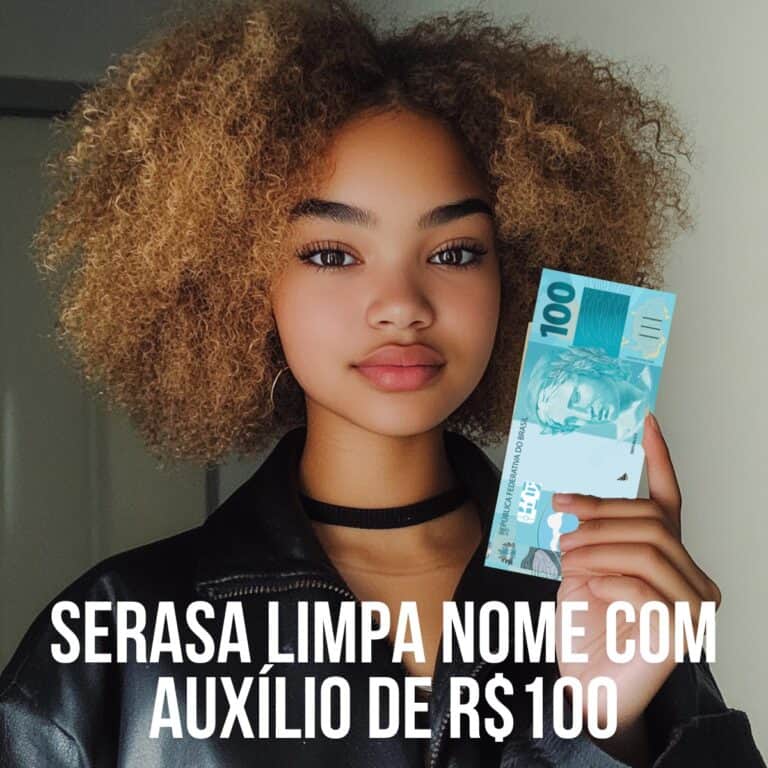 Serasa Limpa Nome com Auxílio de R$ 100